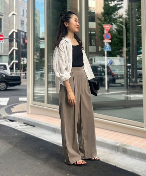 le.coeur blanc（ルクールブラン）の「《手洗い可能》RNストレッチセミワイドタックパンツ（その他パンツ・レディース・ブラック/モカ/ベージュ・38）」の16枚目の写真