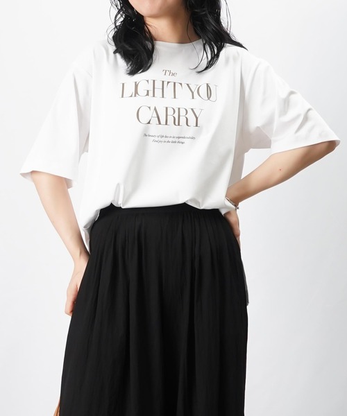 tシャツ LC/LLL シルケットロゴカットソー レディース LC/LLL シルケットロゴカットソー（Tシャツ/カットソー）｜LUCA