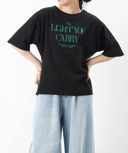 tシャツ LC/LLL シルケットロゴカットソー レディース LC/LLL シルケットロゴカットソー（Tシャツ/カットソー）｜LUCA