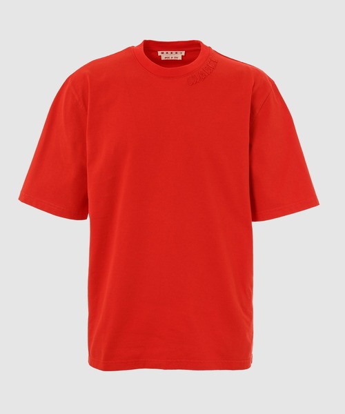 MARNI（マルニ）の「ORGANIC COMPACT JERSEY / MARNI ロゴTシャツ（Tシャツ/カットソー・メンズ・レッド系/ブルー・48(L)）」の2枚目の写真