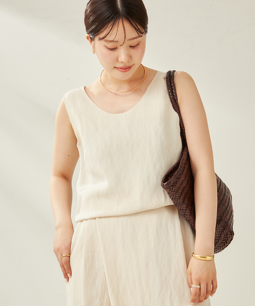 【美品/24SS】プラージュ　Plage　Peachシャツ　ブラウス　レーヨン プラージュ(Plage) | シャツ・ブラウス/トップスの通販 - d fashion