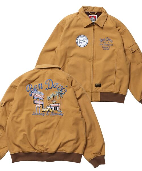 BEN DAVIS（ベンデイビス）】COTTON DUCK SOUVENIR JACKET