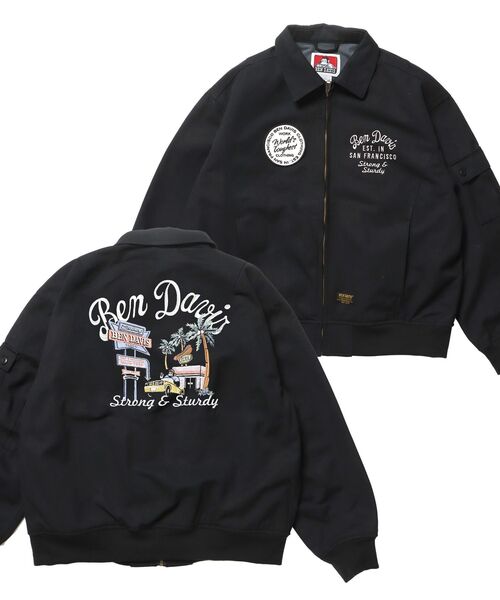 BEN DAVIS（ベンデイビス）】COTTON DUCK SOUVENIR JACKET