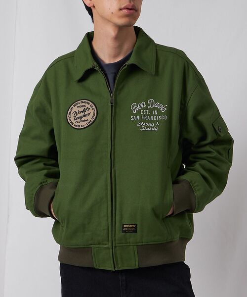 BEN DAVIS（ベンデイビス）】COTTON DUCK SOUVENIR JACKET