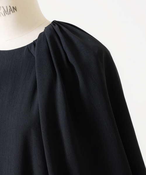 DESIGNWORKS(デザインワークス)の「バルーンスリーブワンピース(ワンピース・レディース・イエロー/ブラック・38)」の11枚目の写真