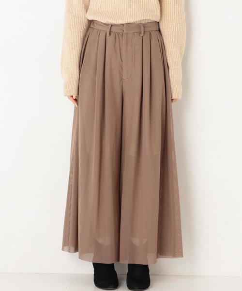 Another Edition（アナザーエディション）の「メッシュワイドパンツ/AEFC MESH WIDE PT◆（その他パンツ・レディース・ブラック/ブラウン・フリー）」の4枚目の写真