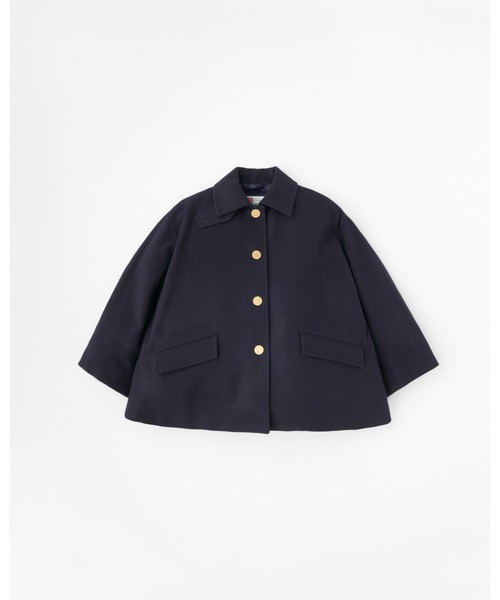 Traditional Weatherwear(トラディショナルウェザーウェア)の「LINTON SHORT(ステンカラーコート・レディース・ブラック/ネイビー/ライトグレー・32/34)」の3枚目の写真