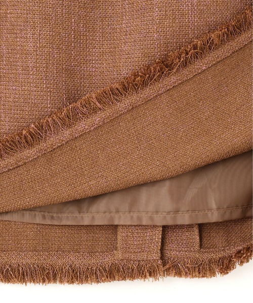 N.（N. Natural Beauty Basic）（エヌエヌナチュラルビューティーベーシック）の「サマーツイードベスト＆スカート（セットアップ・レディース・キャメル/ブラック・MEDIUM）」の18枚目の写真