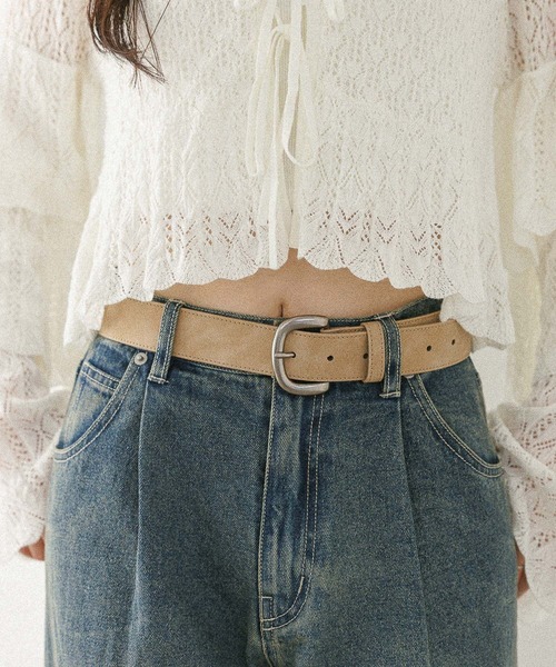 Heather（ヘザー）の「バックル太ベルト　578469（ベルト・レディース・ブラック/ベージュ/ブラウン・ONE SIZE）」の3枚目の写真