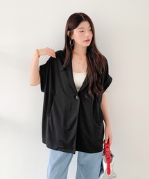 メッシュフレンチスリーブジャケット