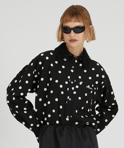 ドットフェザーカラーシャツ / Feather Collar Shirt（シャツ/ブラウス