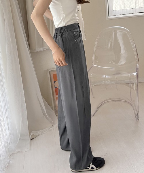ONEP STAR（ワンピスター）の「ストレートデニムパンツ（デニムパンツ・レディース・ブラック/グレー/ブラック系その他/ネイビー・MEDIUM/LARGE）」の6枚目の写真