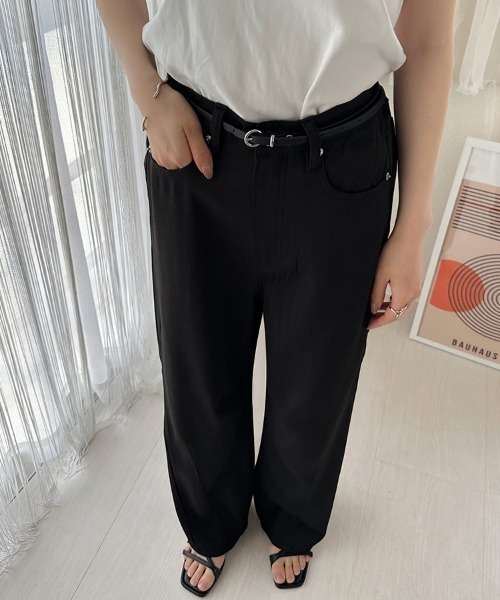 ONEP STAR（ワンピスター）の「ストレートデニムパンツ（デニムパンツ・レディース・ブラック/グレー/ブラック系その他/ネイビー・MEDIUM/LARGE）」の12枚目の写真