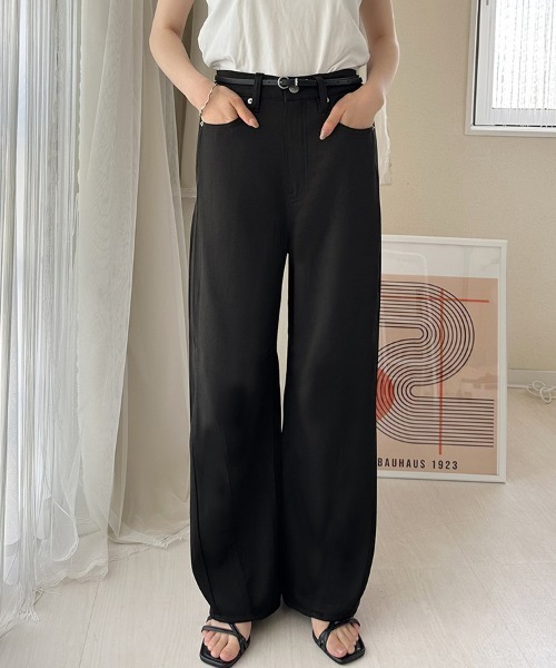 ONEP STAR（ワンピスター）の「ストレートデニムパンツ（デニムパンツ・レディース・ブラック/グレー/ブラック系その他/ネイビー・MEDIUM/LARGE）」の13枚目の写真