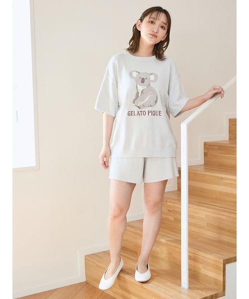 gelato pique ルームウェア　コアラ　セット コアラジャガードプルオーバー（ルームウェア/パジャマ