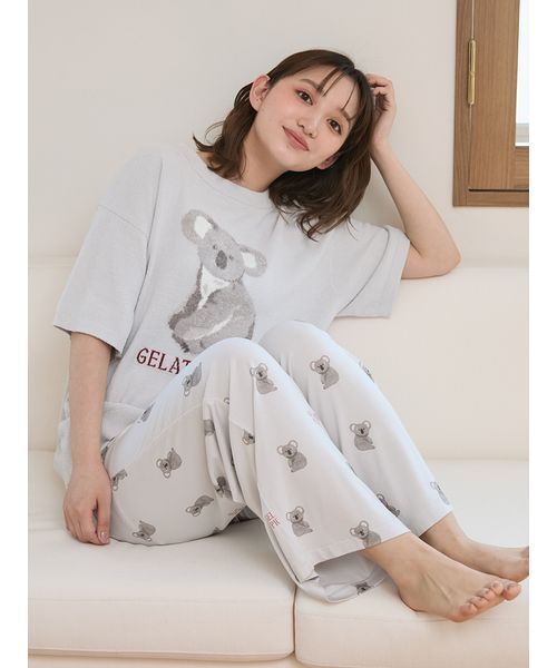 gelato pique ルームウェア　コアラ　セット ラッピング済み】コアラジャガードプルオーバー&ショートパンツ