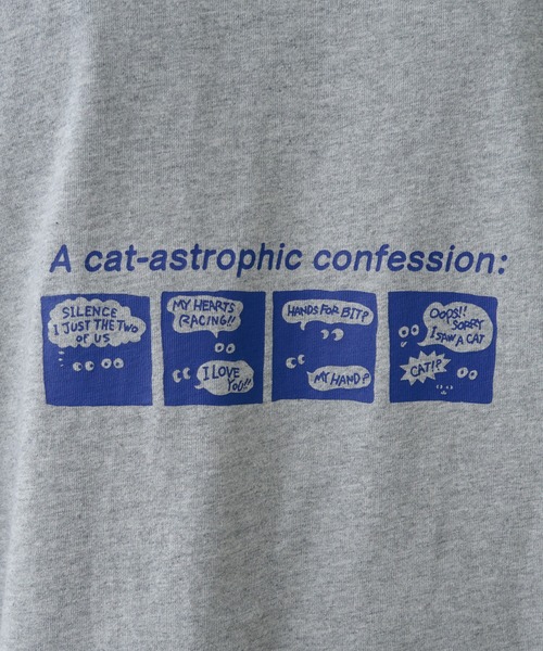 COLONY 2139(コロニートゥーワンスリーナイン)の「コミックプリントTEE(Tシャツ/カットソー・メンズ・グレー/ブラック/ホワイト・MEDIUM/LARGE)」の4枚目の写真