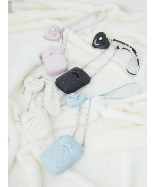 Ank Rouge（アンクルージュ）の「アクスタスマホポシェット（合皮）（ショルダーバッグ・レディース・ブラック/ホワイト/ピンク/ライトブルー・FREE）」の16枚目の写真