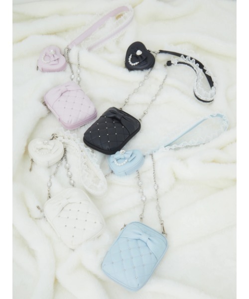 Ank Rouge（アンクルージュ）の「アクスタスマホポシェット（合皮）（ショルダーバッグ・レディース・ブラック/ホワイト/ピンク/ライトブルー・FREE）」の17枚目の写真