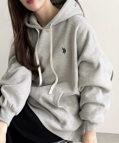 セール】GeeRA別注【U.S. POLO ASSN.】フード刺繍裏起毛パーカー