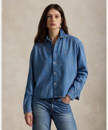 【ラルフローレン】トップス　ネイビー　M ラルフ ローレン] メンズ デニムシャツ ネイビー (POLO RALPH