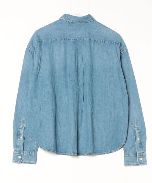クロップド ボクシー デニム シャツ（シャツ/ブラウス）｜POLO