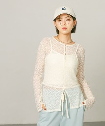 BAYFLOW | [単品使い可]2Pカットレースカーディガン(Tシャツ/カットソー)