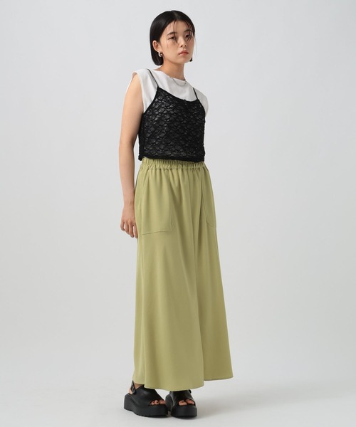 BAYFLOW（ベイフロー）の「[単品使い可]2Pカットレースカーディガン（Tシャツ/カットソー・レディース・オフホワイト/ブラック/オレンジ・FREE）」の18枚目の写真