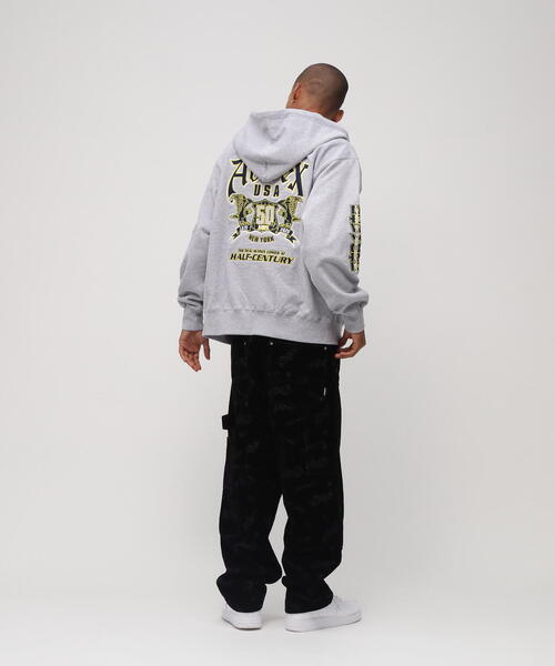 AVIREX（アヴィレックス）の「《50th Anniversary》GRAPHIC ZIP UP PARKA / 50周年 グラフィック ジップアップ パーカー / AVIREX / アヴィレックス（パーカー・メンズ・ブラック/グレー・MEDIUM/LARGE/X-LARGE/XX-LARGE）」の9枚目の写真