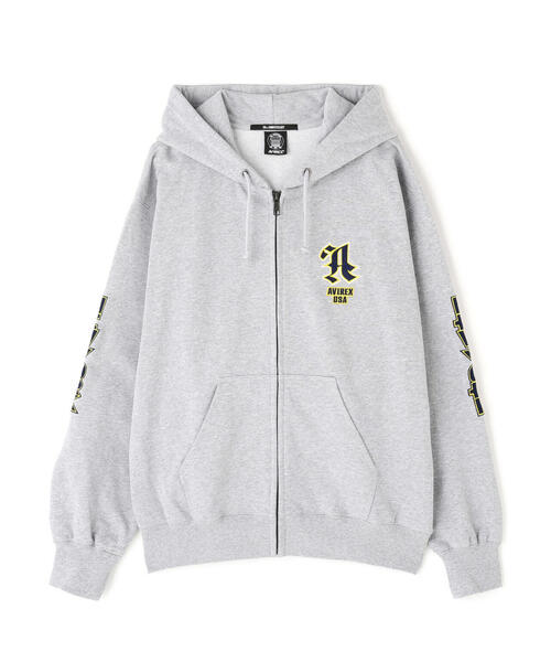 AVIREX（アヴィレックス）の「《50th Anniversary》GRAPHIC ZIP UP PARKA / 50周年 グラフィック ジップアップ パーカー / AVIREX / アヴィレックス（パーカー・メンズ・ブラック/グレー・MEDIUM/LARGE/X-LARGE/XX-LARGE）」の11枚目の写真