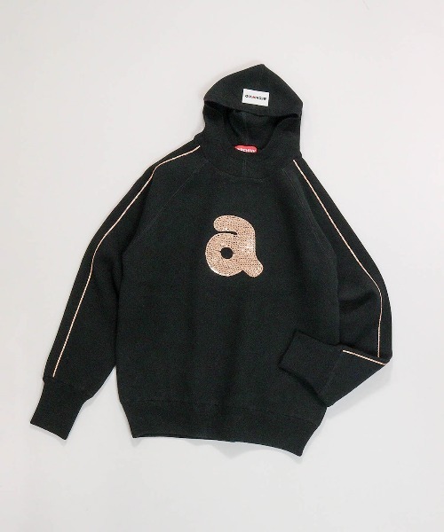 archivio(アルチビオ)の「<LADIES>裏地付きスパンコール刺繍保温ニット(ニット/セーター・レディース・ブラック/イエロー/オレンジ/ブルー/ホワイト・M/S)」の3枚目の写真