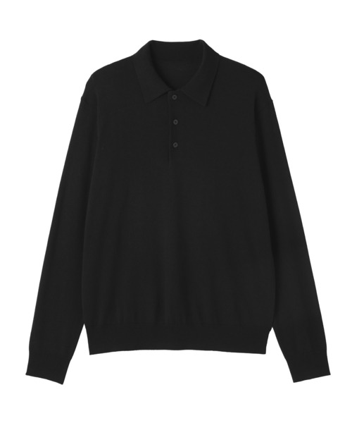 無印良品(ムジルシリョウヒン)の「紳士 洗えるウールハイゲージポロ(ポロシャツ・メンズ・ダークネイビー/ブラック/グレー・S/M/L/XL)」の8枚目の写真