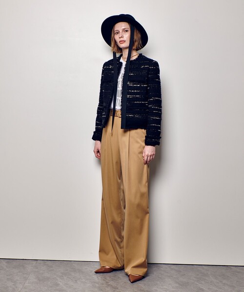 allureville(アルアバイル)の「フィブリルタックパンツ(その他パンツ・レディース・ベージュ/ネイビー/カーキ・1/2)」の10枚目の写真