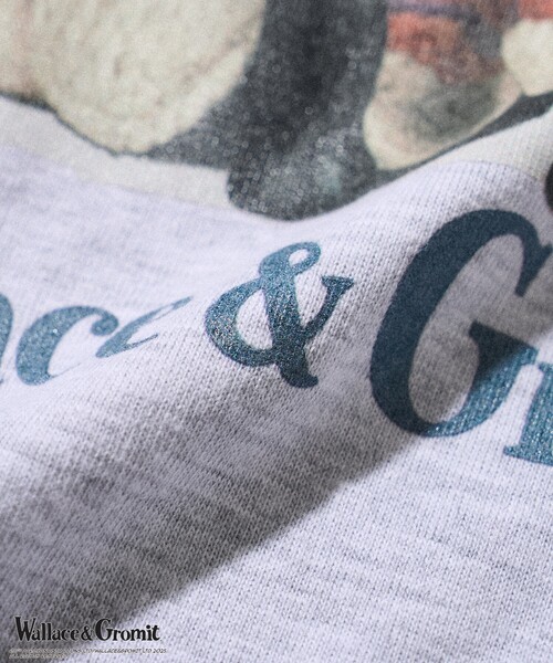FREAK'S STORE（フリークスストア）の「Wallace ＆ Gromit/ウォレスとグルミット 「Wallace ＆ Gromit」 Shaun Tシャツ/ウォレスとグルミット ショーンTシャツ（Tシャツ/カットソー・レディース・グレー/オフホワイト・ﾌﾘ-）」の10枚目の写真