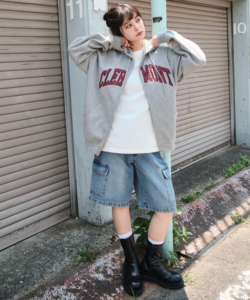 セール】WEGO/【25年秋冬新作】グラフィックロゴダブルZIP