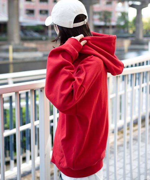 WEGO（ウィゴー）の「WEGO/【25年秋冬新作】グラフィックロゴダブルZIPパーカー（パーカー・メンズ・ブラウン/レッド/ネイビー/杢グレー/グレー系その他/ブラック・SMALL/MEDIUM/LARGE）」の13枚目の写真