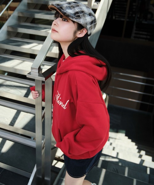 WEGO（ウィゴー）の「WEGO/【25年秋冬新作】グラフィックロゴダブルZIPパーカー（パーカー・メンズ・ブラウン/レッド/ネイビー/杢グレー/グレー系その他/ブラック・SMALL/MEDIUM/LARGE）」の17枚目の写真