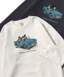 2026AW Disney/ディズニー 別注 オーバーサイズ 裏起毛 ピグメントライク ヴィンテージプリント スウェット レディース メンズ トレーナー