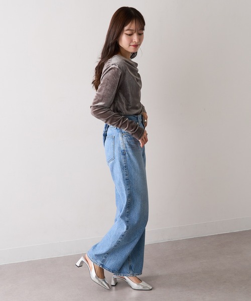 MAGASIN DE MODE Chou Chou(マガジンデモードシュシュ)の「【MAGASIN DE MODE Chou Chou】シアーベロアドレーププルオーバー DTK(Tシャツ/カットソー・レディース・ブラウン/ブラック/オフホワイト/グレー・FREE)」の17枚目の写真