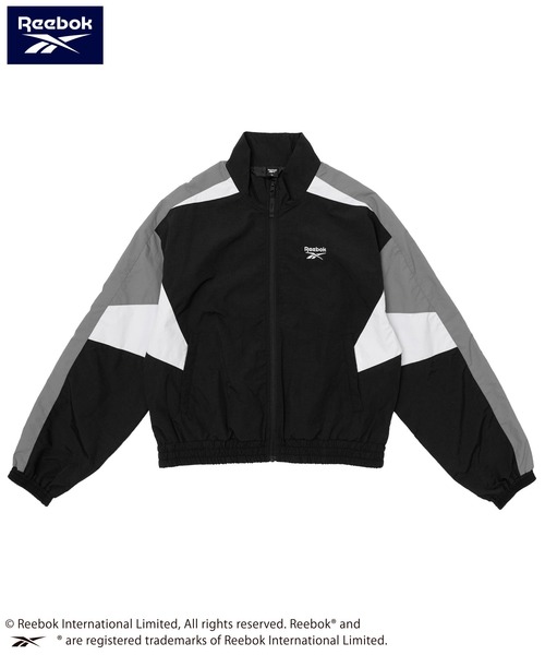 Reebok(リーボック)の「【別注】Reebok/リーボック ブランド ロゴ ワンポイント 配色切替 フルジップ クロップド ナイロン トラックジャケット(ナイロンジャケット・レディース・ネイビー/ブラック・M/L)」の19枚目の写真