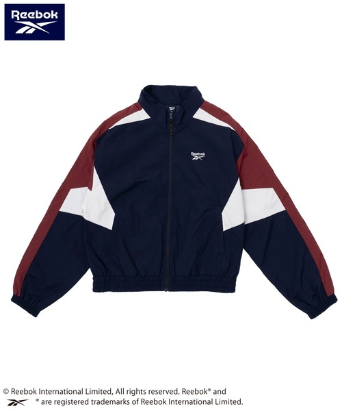 Reebok(リーボック)の「【別注】Reebok/リーボック ブランド ロゴ ワンポイント 配色切替 フルジップ クロップド ナイロン トラックジャケット(ナイロンジャケット・レディース・ネイビー/ブラック・M/L)」の21枚目の写真