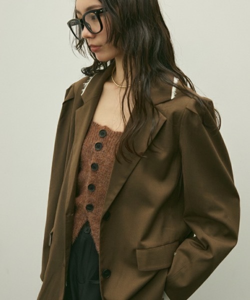 セール】Over shoulder jacket / オーバーショルダージャケット