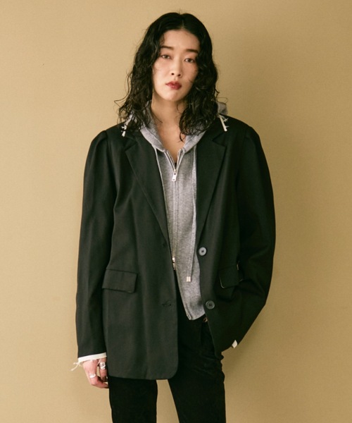 セール】Over shoulder jacket / オーバーショルダージャケット