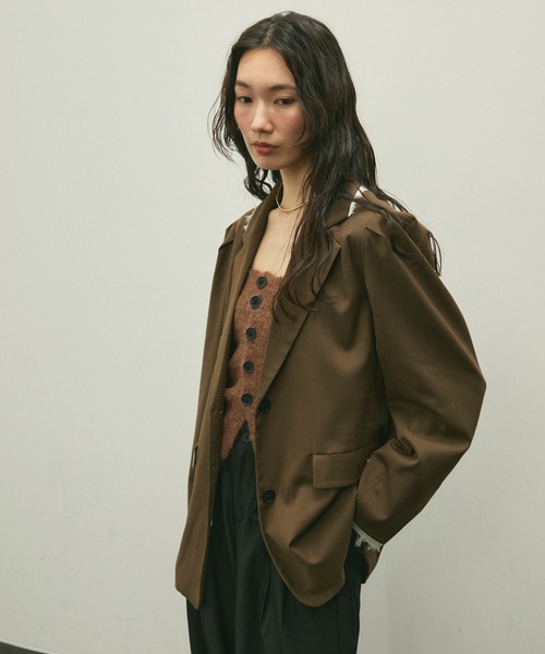 セール】Over shoulder jacket / オーバーショルダージャケット