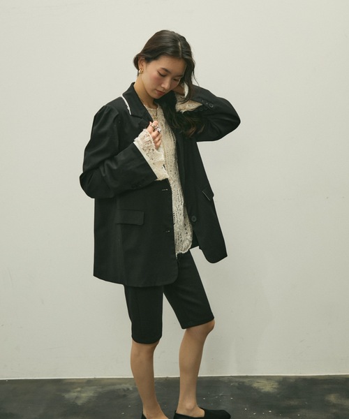 セール】Over shoulder jacket / オーバーショルダージャケット