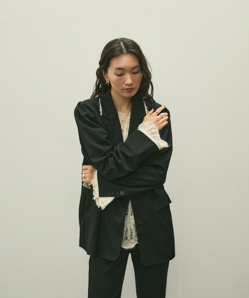 セール】Over shoulder jacket / オーバーショルダージャケット