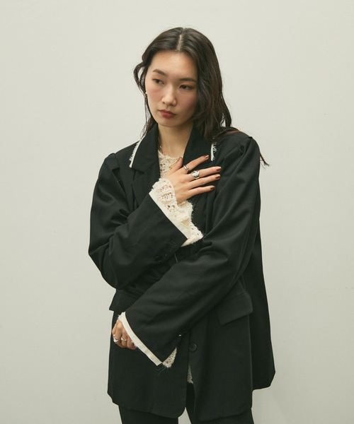 セール】Over shoulder jacket / オーバーショルダージャケット