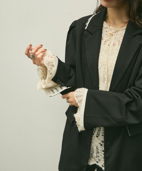 セール】Over shoulder jacket / オーバーショルダージャケット