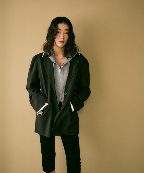 セール】Over shoulder jacket / オーバーショルダージャケット