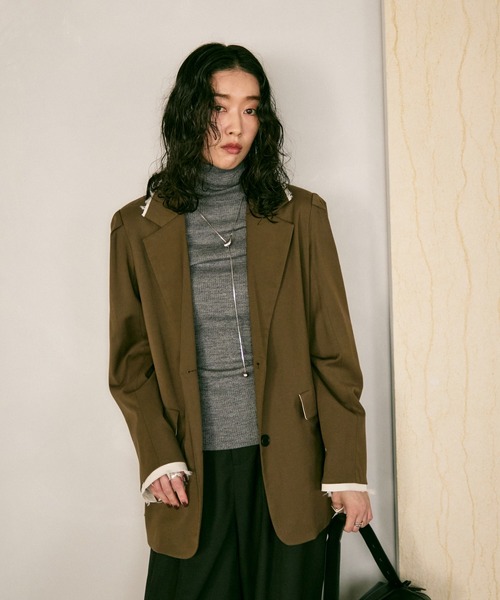 セール】Over shoulder jacket / オーバーショルダージャケット